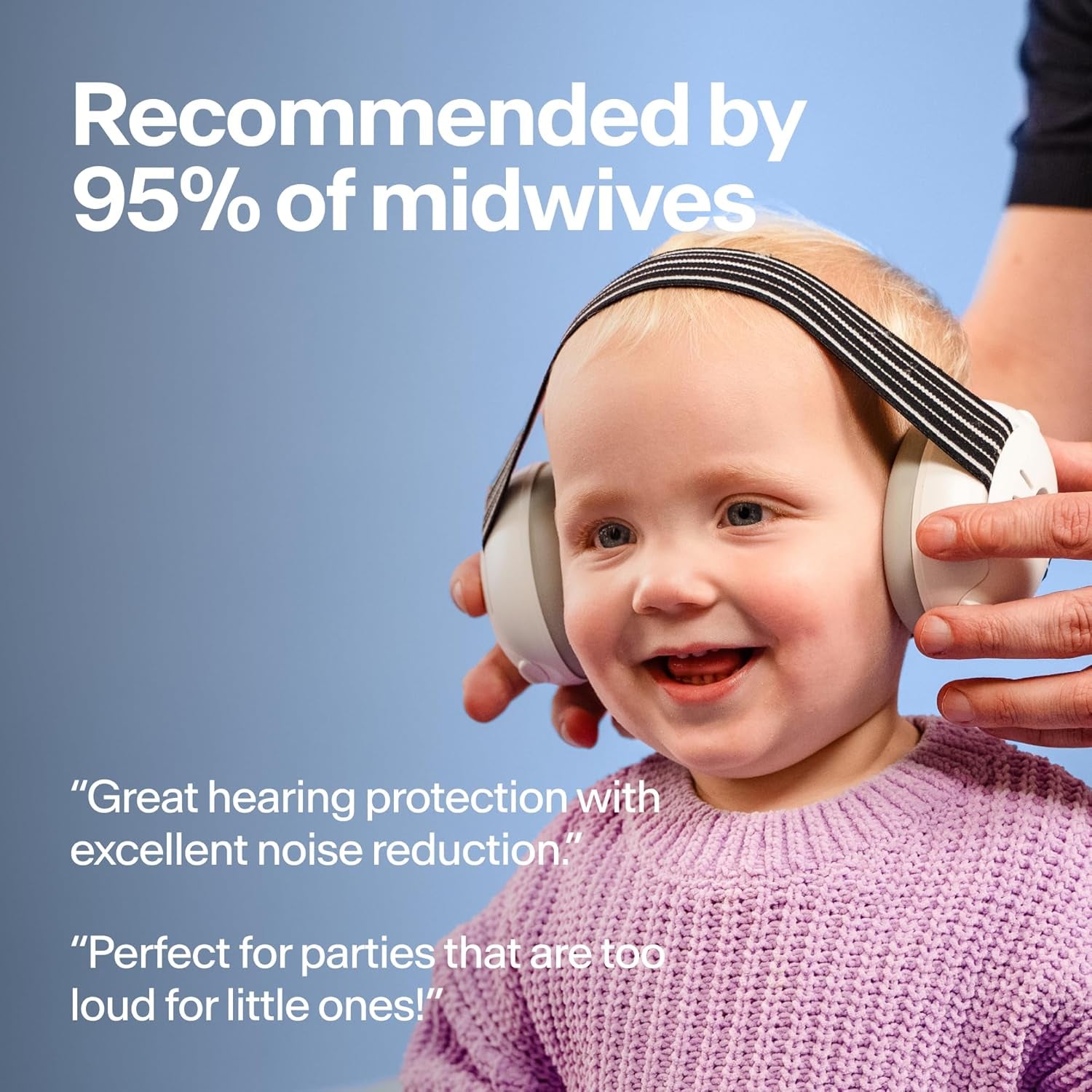 Alpine Muffy Baby Ear Protection for Babies and Toddlers up to 36 Months - CE & ANSI Certified - Noise Reduction Earmuffs - Comfortable Baby Headphones against Hearing Damage & Improves Sleep 