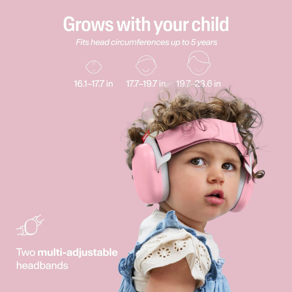 Alpine Muffy Baby Comfort - Protects Hearing for Babies and Toddlers - CE & ANSI Certified - Headband for Safe Fit & Comfort - Adjustable for Ages 3-48 Months - 24Db Sound Reduction