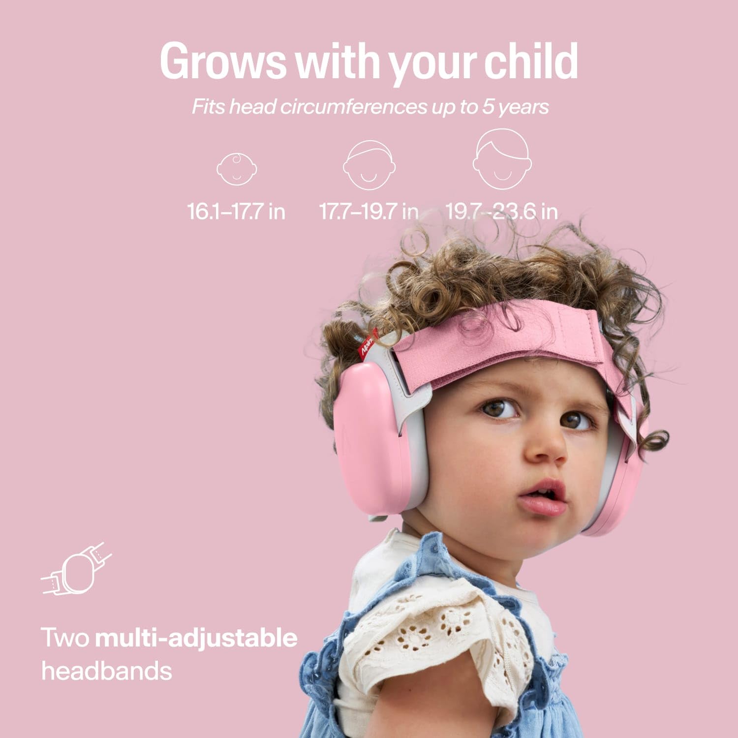 Alpine Muffy Baby Comfort - Protects Hearing for Babies and Toddlers - CE & ANSI Certified - Headband for Safe Fit & Comfort - Adjustable for Ages 3-48 Months - 24Db Sound Reduction