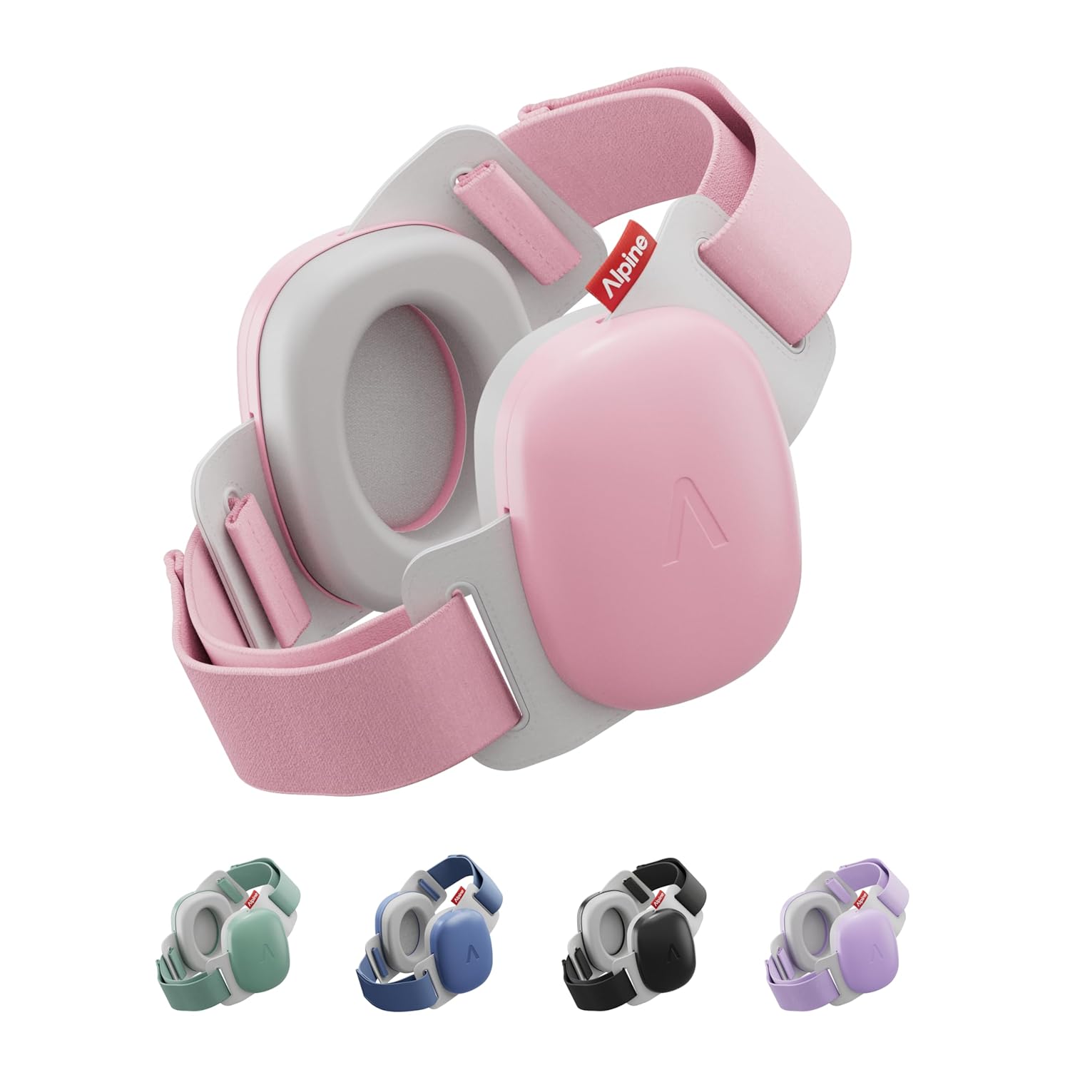 Alpine Muffy Baby Comfort - Protects Hearing for Babies and Toddlers - CE & ANSI Certified - Headband for Safe Fit & Comfort - Adjustable for Ages 3-48 Months - 24Db Sound Reduction