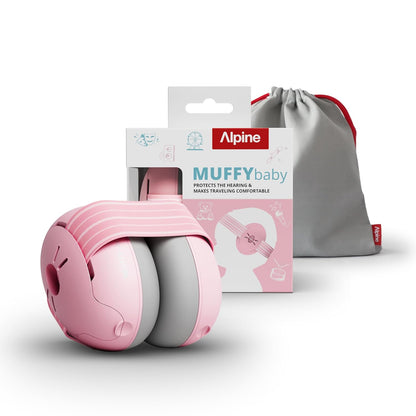Alpine Muffy Baby Ear Protection for Babies and Toddlers up to 36 Months - CE & ANSI Certified - Noise Reduction Earmuffs - Comfortable Baby Headphones against Hearing Damage & Improves Sleep 