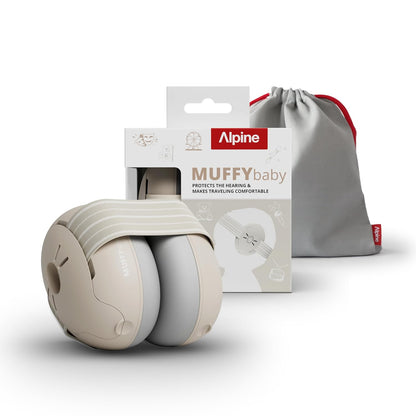 Alpine Muffy Baby Ear Protection for Babies and Toddlers up to 36 Months - CE & ANSI Certified - Noise Reduction Earmuffs - Comfortable Baby Headphones against Hearing Damage & Improves Sleep 