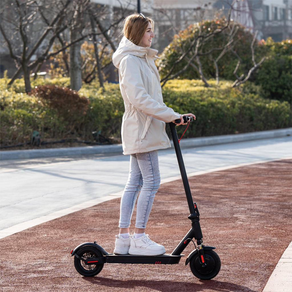 High-Performance Electric Scooter for Adults - Dual Suspension, 350W Motor, 18.6 MPH, 19 Miles Range, Foldable Design & APP Control