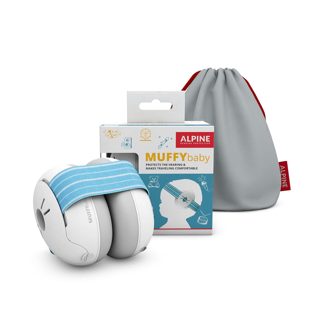 Alpine Muffy Baby Ear Protection for Babies and Toddlers up to 36 Months - CE & ANSI Certified - Noise Reduction Earmuffs - Comfortable Baby Headphones against Hearing Damage & Improves Sleep 